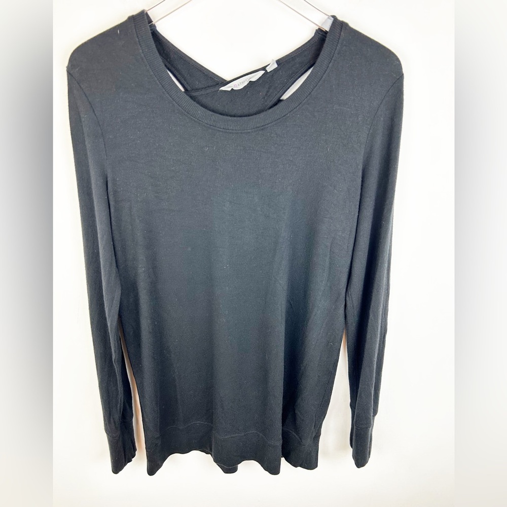 Athleta Black Coaster Cutout Sweatshirt Women’s Size S